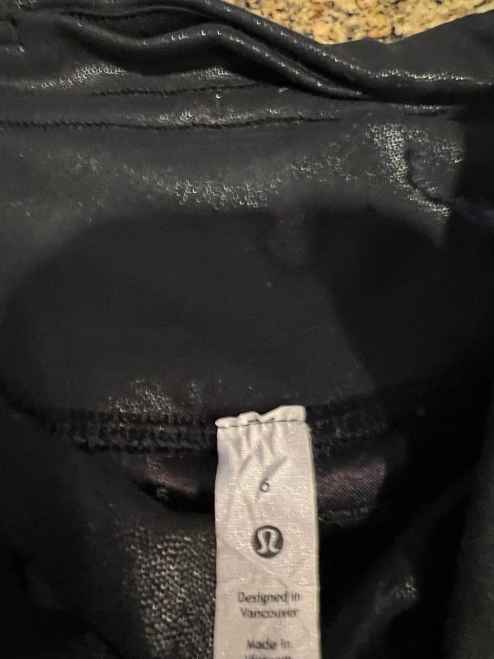 lululemon athletica Black Performance Top with Logo Tag and matching bottoms - Picture 3 of 4